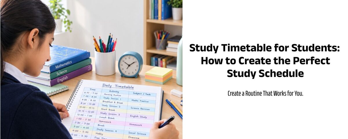 study timetable || how to make a study timetable || study timetable for students