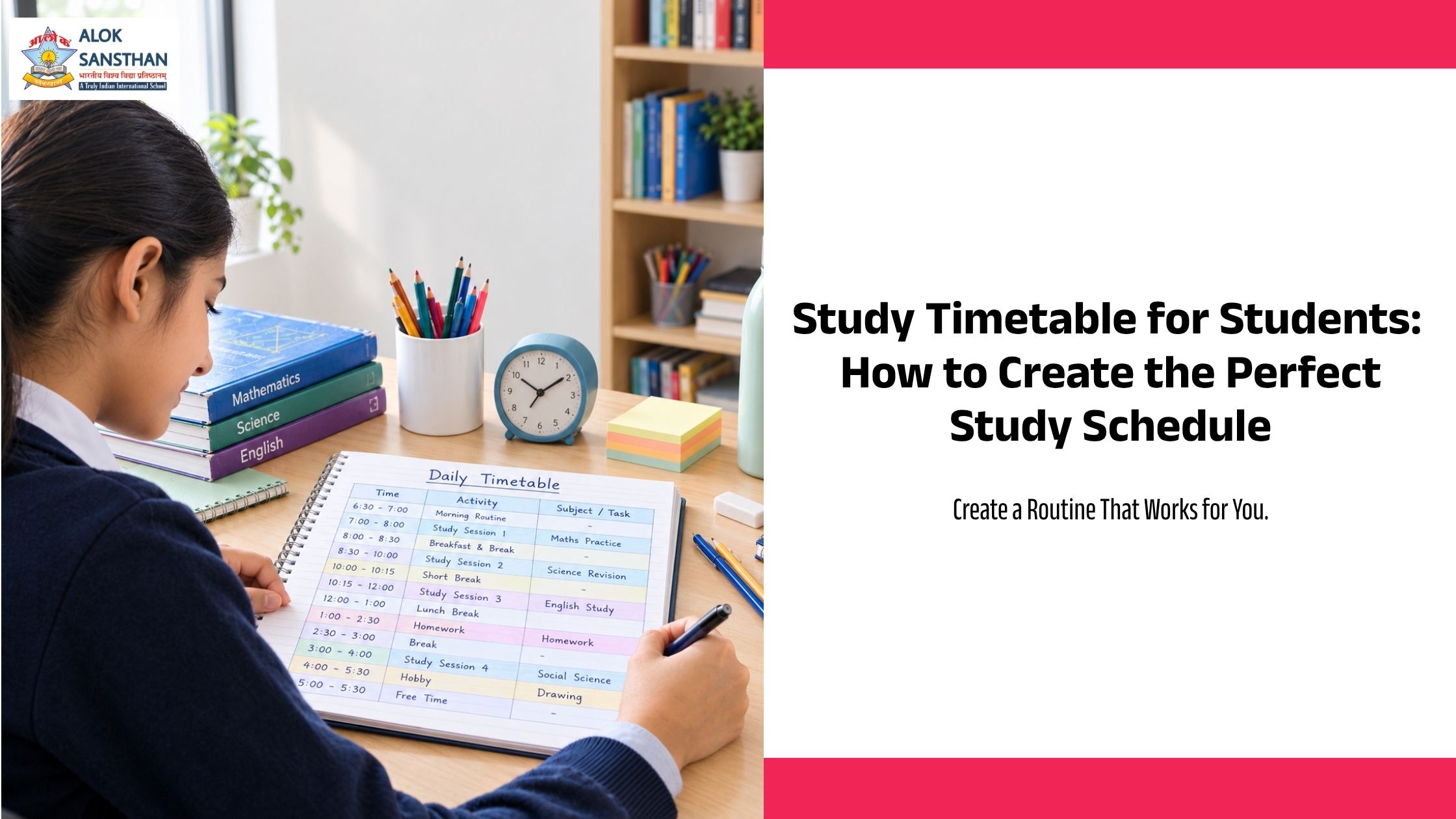 study timetable || how to make a study timetable || study timetable for students